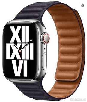 Apple Watch 41mm Leather Link řemínek, tmavě modrý, nový