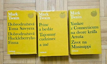knihy Mark Twain, zv. I.-III. (komplet)