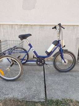 Elektrický trojkolesový bicykel