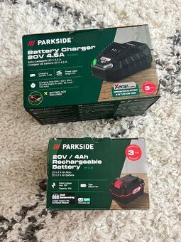 Parkside nabijacka a baterka