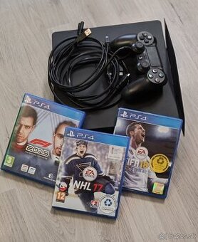 Playstation 4 slim + 3 hry