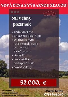 STAVEBNÝ POZEMOK V KALINČIAKOVE- NOVÁ CENA S VÝRAZNOU ZĽAVOU