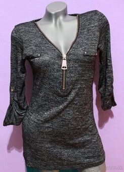 bluzka , tunika so zipsom nenosena