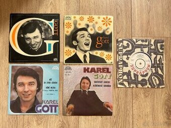 5 malých gramoplatní Karel Gott za 10 eur