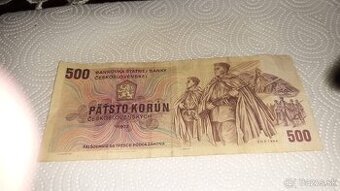 Predám 500 korún Československých z roku 1973