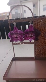 Orchidea náušnice