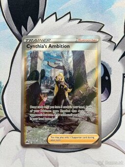 Cynthia ambition, Pokemon karta