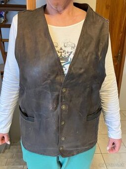 Pánska Garcia Italia kožená vesta M