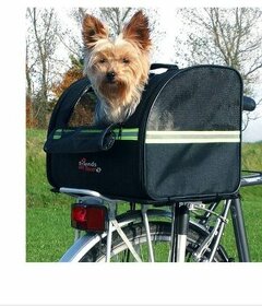 Prepravný box na bicykel pre psa