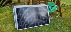 Fotovoltaické solárné panely 9ks + profily + držáky panelů
