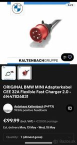 BMW originál kabel k nabijacke na 380V - 1