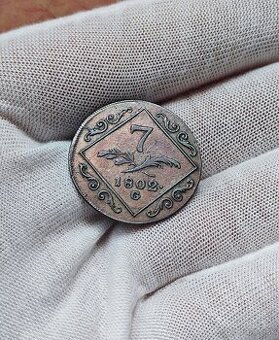 7 grajciar 1802 G, Nagybanya, krásny, veľmi vzácny