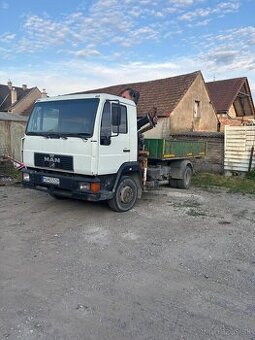 MAN L2000 hakovy kontajner+hydraulická ruka