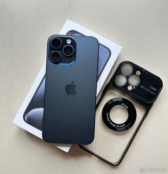 iPhone 15 pro max 256gb blue, perfektný stav