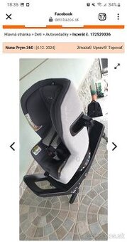 Detská autosedačka Nuna Prym