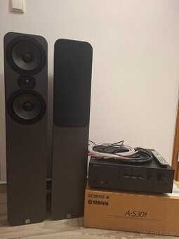 Stĺpové Q-Acoustic 3050 + zosilňovač Yamaha A-S301