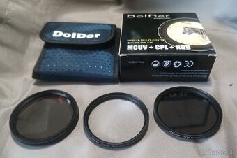 Filter set DolDer 58mm CPL, UV, ND8