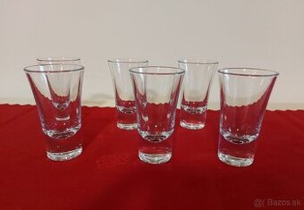 Česke sklo sada štamperlíkov 6ks, 100% stav