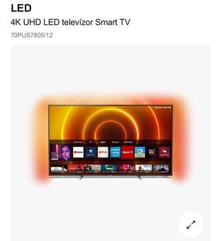 Led televízor Smart Tv 178 cm