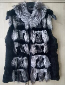 Nová kožušinová vesta v.L- s visačkou, PC 350€