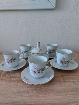 Karlovarsky porcelan - mokka salocky