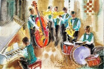 Michael Rosenwein - (Unikat - Akvarel) , impresionizmus