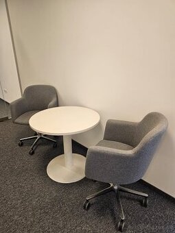 Set kancelárskych stoličiek so stolom - Haworth