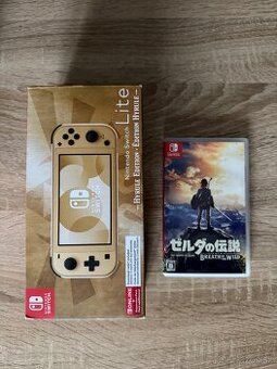 Nintendo Switch Lite Hyrule Edícia + Zelda + Flip Puzdro