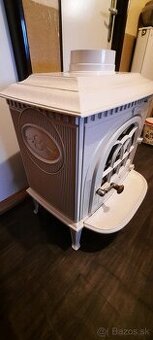 Nórske liatinové kachle JOTUL F8 12kw Slonová kosť smalt