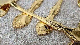 Luxusný zlatý set príborov Olympia Solingen