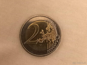 2 eurovu pamätnú mincu Alexandra Dubčeka
