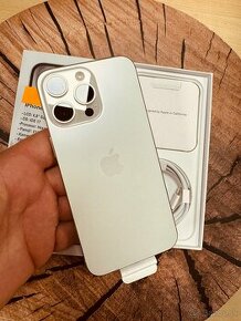 iPhone 15 pro Max 512 White Titan nepoužitý folia záruka