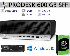HP 600G3, i5-6500, 16GB RAM, 256GB SSD, 1TB HDD, W10Profi