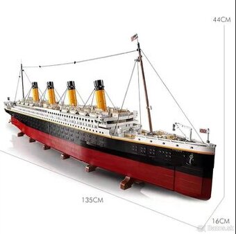 Stavebnica TITANIC + EIFfEL TOWER - nové, nehrané - typ lego