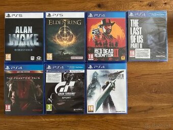 Predám hry na PS4 a PS5