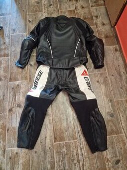 Kožená dvojdielna motokombinéza zn.Dainese