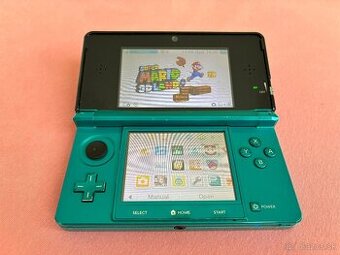 Nintendo 3DS aqua blue, 64 GB karta + príslušenstvo