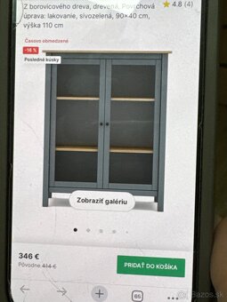 Presklená komoda / vitrína.