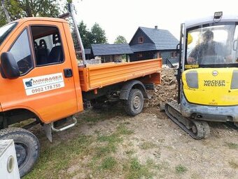 Vykopove, zemne prace - minibager