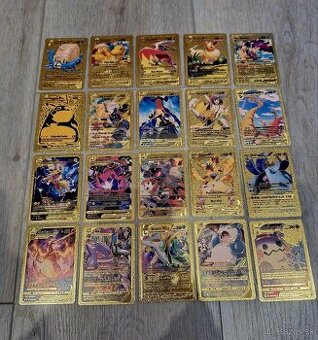 Zlaté pokemon karty