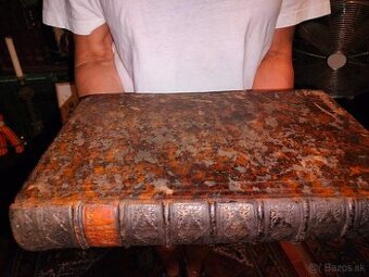 Vzácna stará obrovská kniha XXXL 1757