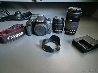 Canon EOS 77D + Objektívy Canon 18-55, Canon 55-250