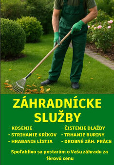 Kosenie, strihanie, starostlivost o zahradu