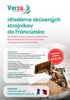 Hľadáme skúsených strojníkov do Francúzska