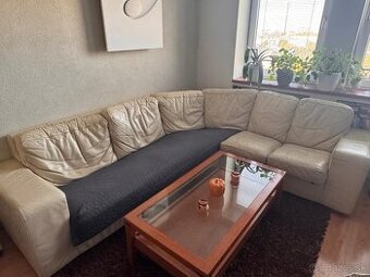 Kožená sedacia rohová súprava MSJ