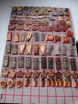 Odznaky.SNP. Dukla. Odboj .Partizán ,oslobodenie SPB