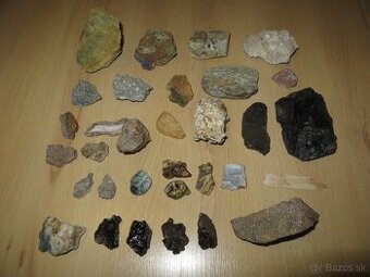 Rôzne minerály zo Slovenska