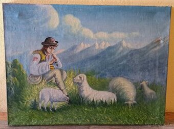 Obráz Pastier Olejomaľba