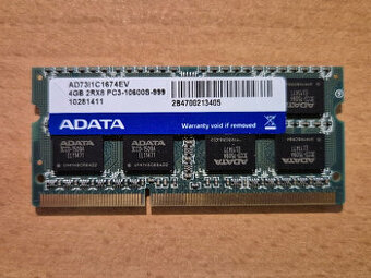 Pamäťe do Notebooku DDR2, DDR3, DDR4, (4GB-1GB-512MB moduly)