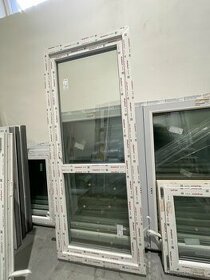 Plastové balkonové dvere,biele,3-sklo,nové - 1